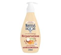 Le Petit Marseillais - Lait Soin Hydratant Réparation (Flacon-Pompe de 250 Ml) - Lait Corps pour Peaux Abîmées et Desséchées Hydratation 24H - Lait Corporel au Beurre de Karité,Aloes et Cire d'Abeille
