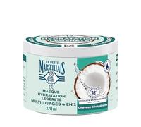 Le Petit Marseillais – Masque 4 en 1 Eau de Coco Bio Hydratation Légèreté Sans Silicone 370 ml