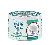 Le Petit Marseillais – Masque 4 en 1 Eau de Coco Bio Hydratation Légèreté Sans Silicone 370 ml