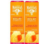 Le Petit Marseillais Masque Nuit Réveil Bonne Mine Eclat Abricot Tub 50 ml - Lot de 2