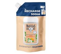Le Petit Marseillais Recharge Crème de Douche Fleur d'Oranger Bio, 500 ml | Extra Douce, Gel douche formule composée à 92% d'ingrédients d'origine naturelle, Emballage entièrement recyclable