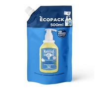 Le Petit Marseillais | Recharge Gel Lavant Mains Antibactérien (écopack de 500 ml) - Recharge savon liquide pour flacon-pompe - Savon mains à l’huile essentielle de sauge