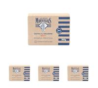 Le Petit Marseillais | Savon à l'Ancienne Brut Sans Parfum (pain de 300 g) - Savon solide mains & corps avec 99% d'ingrédients d'origine naturelle - Emballage en papier recyclable (Lot de 4)