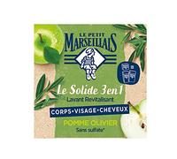 Le Petit Marseillais Savon Solide 3 en 1 Pomme Olivier, 1 Unité x 80 g