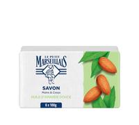 Le Petit Marseillais Savon Solide Soin Surgras Huile d'Amande Douce 6x100g | Savon soin surgras - Nettoie la peau en douceur - Convient aux enfants de plus de 3 ans - Savon solide 6x100g