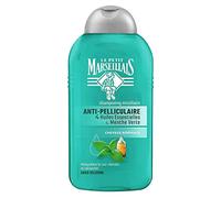 Le Petit Marseillais Shampoing Antipelliculaire, aux 4 Huiles Essentielles et Menthe Vert, Pour Cheveux Normaux, 250ml