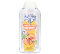 Le Petit Marseillais - Shampooing 2 en 1 Bébé & Enfant Démêlant Pêche Bio & Abricot Bio (300 ml) - 94% d'ingrédients d'origine naturelle