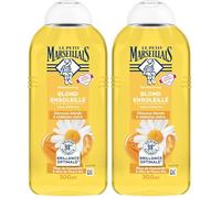 Le Petit Marseillais Shampooing Blond Ensoleillé (flacon de 300 ml) - Shampooing sans Silicone pour Cheveux Blonds à Châtain Clairs - 98% d'Ingrédients d'Origine Naturelle pour Une Brillance Optimale