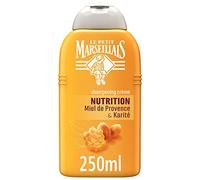 Le Petit Marseillais - Shampooing Cheveux Secs, Abîmés / Cassants Karité - Miel Flacon 250 ml - Lot de 3