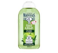 Le Petit Marseillais Shampooing Force & E0mlat Tous Types deCheveux Pomme Bio & Feuille D'Olivier Bio, 250ml