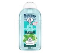Le Petit Marseillais , Shampooing Détox Fraîcheur Infusion de Thé Vert Bio (flacon de 250 ml) - Shampoing sans silicone pour tous types de cheveux - 98 % d'ingrédients d'origine naturelle