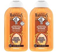 Le Petit Marseillais Shampooing Nutrition Intense Huile d'Argan Bio 2x250 ml
