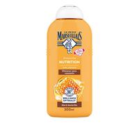Le Petit Marseillais - Shampooing Nutrition Miel & Karité Bio (300 ml) - Shampoing sans silicone pour cheveux secs et cassants - 96% d'origine naturelle pour une brillance optimale