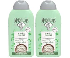 Le Petit Marseillais Shampooing Pureté Infusion Thym Et Argile Blanche Bio, 250 ML (Lot de 2)