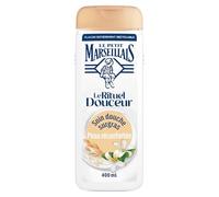 Le Petit Marseillais - Soin Douche Surgras Lait de Riz & Fleur de Jasmin Le Rituel Douceur (flacon de 400ml) - Peau réconfortée - Flacon entièrement recyclable