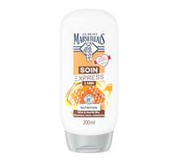 Le Petit Marseillais | Soin Express 1 Min Nutrition Miel & Karité Bio (flacon de 200 ml) - Après-shampooing pour cheveux secs et cassants - 95 % d'ingrédients d'origine naturelle