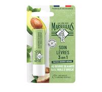 Le Petit Marseillais | Soin Lèvres 3 en 1 Beurre de Karité et Huile d’Avocat (tube de 4,9 g) - Baume à lèvres aux huiles d'origine végétale - Stick à lèvres avec 98% d'ingrédients d'origine naturelle