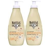 Le Petit Marseillais - Soins du Corps Lait Réparateur - Peaux Abimées et Desséchées - Pompe 250 ml - Lot de 2