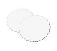 Le Petit Mitron Mallard Ferriere-Rond FESTONNE Blanc de 25 P/250