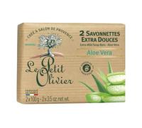 Le Petit Olivier Savonnettes extra douces Aloe Vera 2 x 100 g