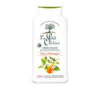 LE PETIT OLIVIER Crème Douche Extra Douce & Hydratante Fleur Oranger 500ml | PH Neutre Pour la Peau, Testé Dermatologiquement, Sans Savon, Sans Colorant, Fabriqué en France