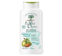 LE PETIT OLIVIER - Gel Douche - Eau d'Olive Bio & Amande de Valensole - PH Neutre Pour La Peau - 97% D'Origine Naturelle - Sans Savon, Sans Colorant - Fabriqué En France - 270 ml