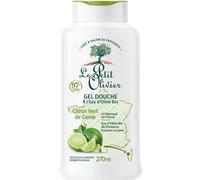 LE PETIT OLIVIER - Gel Douche - Eau d'Olive Bio & Citron Vert De Corse - PH Neutre Pour La Peau - 97% D'Origine Naturelle - Sans Savon, Sans Colorant - Fabriqué En France - 270 ml