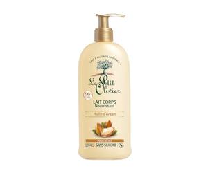 LE PETIT OLIVIER Lait Corps Nourrissant Huile d'Argan 250ml | Adoucit, Régénère & Nourrit, Peaux Sèches, 96% d'Origine Naturelle, Sans Silicone, Fabriqué en France