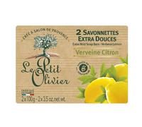 Le Petit Olivier - Savonnettes extra douces Verveine Citron - 2x100 g