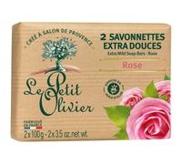 Le Petit Olivier Savonnettes Extra Douces Rose 2x100g
