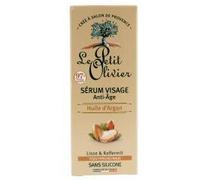LE PETIT OLIVIER - Sérum Visage & Contour des Yeux Anti-Âge - Huile d'Argan, Vitamine C & Acide Hyaluronique- Lisse & Unifie- Tous Types De Peaux - 99% D'Origine Naturelle - Fabriqué en France - 30 ml