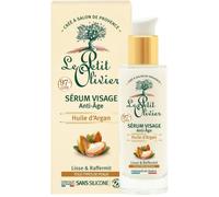LE PETIT OLIVIER - Sérum Visage & Contour des Yeux Anti-Âge - Huile d'Argan, Vitamine C & Acide Hyaluronique- Lisse & Unifie- Tous Types De Peaux - 99% D'Origine Naturelle - Fabriqué en France - 30 ml