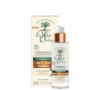 LE PETIT OLIVIER - Sérum Visage & Contour des Yeux Anti-Âge - Huile d'Argan, Vitamine C & Acide Hyaluronique- Lisse & Unifie- Tous Types De Peaux - 99% D'Origine Naturelle - Fabriqué en France - 30 ml