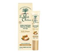 Le Petit Olivier - Soin Contour Yeux & Lèvres Anti-Âge - Huile d'Argan 15ml