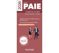 Le petit Paie 2026 L'essentiel en bref - Florence Bernier Debbabi - Dunod - broché - Guide