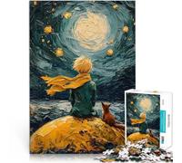 Le Petit Prince et Le Renard Puzzle 1000 pièces pour Adolescents Jeu de Casse-tête Cadeaux pour Les Amis et la Famille 38x26cm