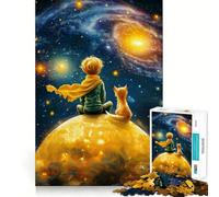 Le Petit Prince et Le Renard Puzzle de 1000 pièces pour Adolescents Développe la mémoire Jeu Calme et Amusant Bords précis Cadeau Artistique 38x26cm