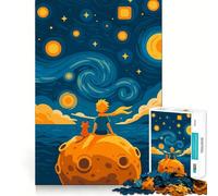 Le Petit Prince et Le Renard Puzzle de 1000 pièces pour Adolescents Jeu de réflexion Activité à la Maison Découpe de qualité supérieure pour Les vœux du Père Noël 38x26cm