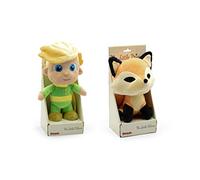Le Petit Prince - Peluches Personnages du Film: Prince 24 cm et Renard 20 cm - Qualité Super Soft (Pack avec Présentation sur Boîte Display)