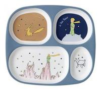Le Petit Prince PLATEAU À 4 COMPARTIMENTS MELAMINE - Sans BPA - Lavable Au Lave-Vaisselle - 6M+ - 24 x 21 -