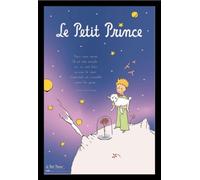 Le petit Prince - Poster - Le Petit Prince + cadre interchangeable, Shinsuke® Maxi MDF noir, vitre acrylique