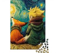 Le Petit Prince Puzzles en Bois 1000 Pièces Adultes Jeux ÉduChatifs Cadeaux d'anniversaire pour Décoration Jeu De Défi Familial Relaxation Et Sagesse 1000pcs (75x50cm)