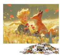 Le Petit Prince Puzzles en Bois 1000 Pièces pour Adultes Jeux Éducatifs Jeu De Défi Familial Décoration Intérieure Cadeaux d'anniversaire pour Relaxation Et Sagesse 1000pcs (75x50cm)