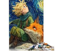 Le Petit Prince Puzzles en Bois Adultes 300 Pièces Jeu De Défi Familial Cadeaux d'anniversaire pour Jeux ÉduChatifs Décoration Intérieure Stress Relief 300pcs (40x28cm)