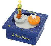 Le Petit Prince. Saint Exupéry - Boîte À Musique Dancing - 2 Figurines Amovibles - Fonctionnement Simple - Musique Romance De L'Amour L.V. Beethoven - Colori Bleu Roi[VEI9270638]