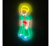 Le Petit Prince® Signe Néon LED 53×20 cm - Enseigne Lumineuse Sous Licence Officielle - Décoration Chambre Enfant, Veilleuse, Cadeau Anniversaire & Noël, Idée Cadeau Littéraire