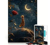 Le Petit Prince sous Les étoiles Puzzle de 1000 pièces pour Adultes pour renforcer Les Liens et se ressourcer Qualité supérieure Idéal pour Les fêtes de Fin d'année 50x75cm