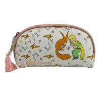 Le Petit Prince Trousse de Toilette en Forme de Demi-Lune, Accessoire de Voyage, Couleur Beige, Produit Officiel, graines de Rose (CyP Brands), Beige, Trousse de Toilette