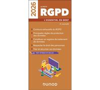 Le petit RGPD 2026 L'essentiel en bref - Xavier Léonetti - Dunod - broché - Guide