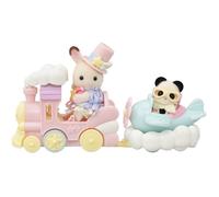 Sylvanian Families - Le Petit Train des Nuages - 2 Figurines Incluses - Plongez dans l'univers de la Famille Sylvanian - Figurines Miniatures - Jouet Enfant 3 Ans et + - 5819